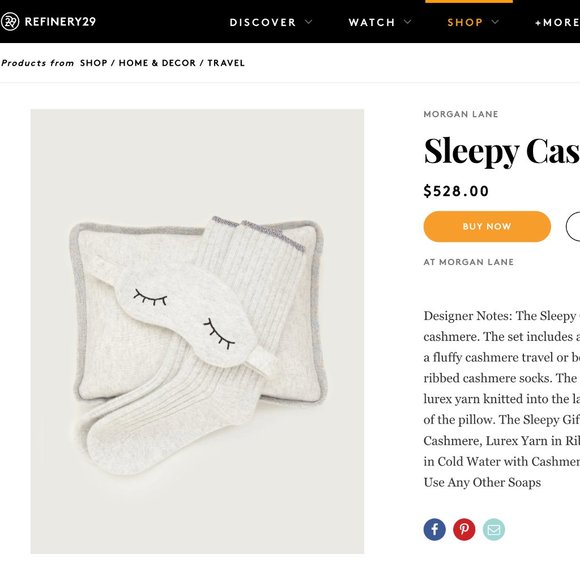 Morgan Lane 100% Cashmere travel pillow - Picture 5 of 10